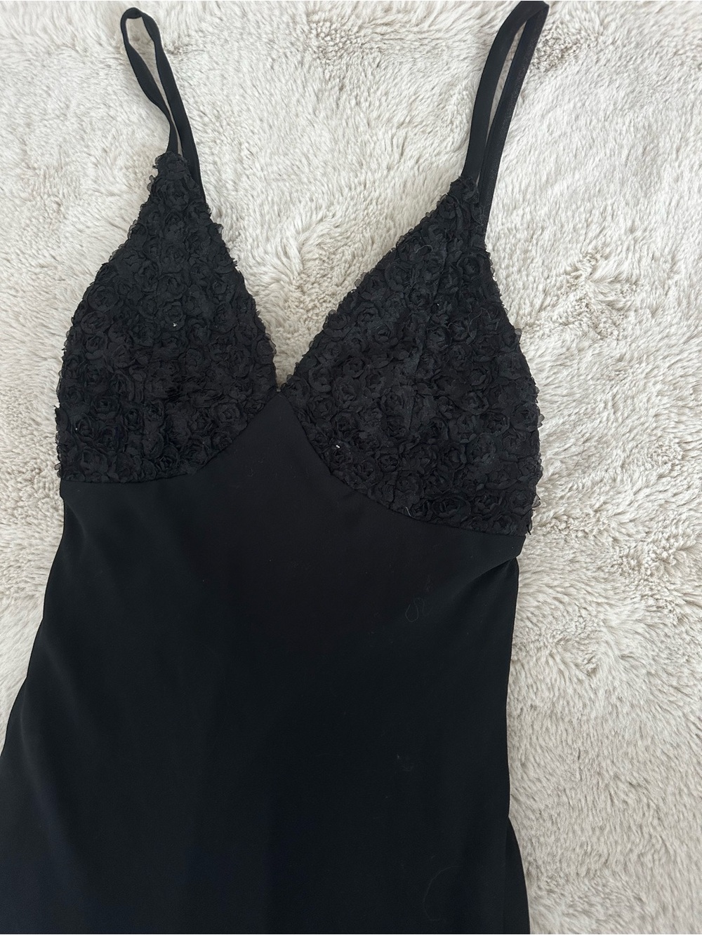wild fable Black Lace-Trim Maxi Slip Dress - Picture 4 of 4